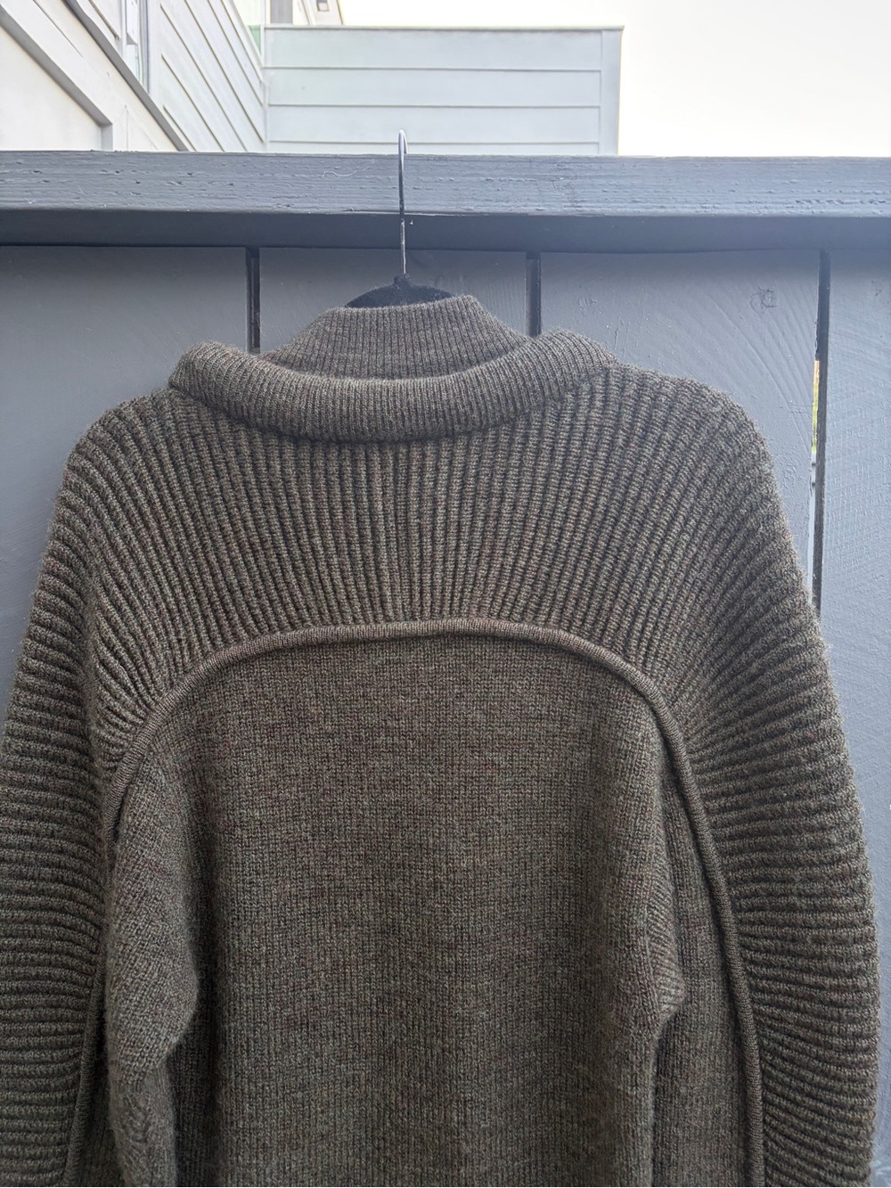 Isabel Marant Hilde Dark Khaki Sweater Dress size EU 38 US 6 Excellent Shape - Picture 10 of 11
